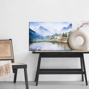 Peinture sur toile Paysage De Montagne Peint À L'aquarelle – Image 6