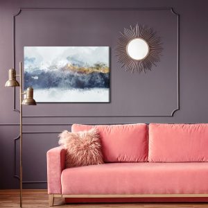 Peinture sur toile Chaînes De Montagnes Sous Une Forme Abstraite – Image 4