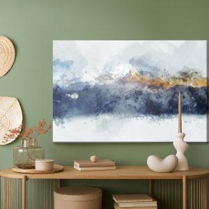 Peinture sur toile Chaînes De Montagnes Sous Une Forme Abstraite – Image 5
