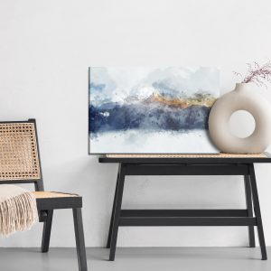 Peinture sur toile Chaînes De Montagnes Sous Une Forme Abstraite – Image 6