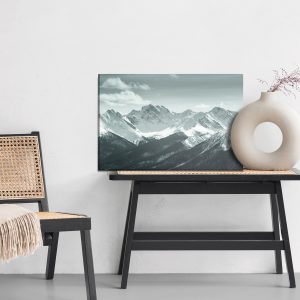 Peinture sur toile Paysage De Montagne Noir Et Blanc – Image 6