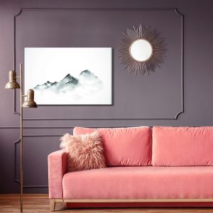 Peinture sur toile Montagnes Peintes À L'aquarelle – Image 4
