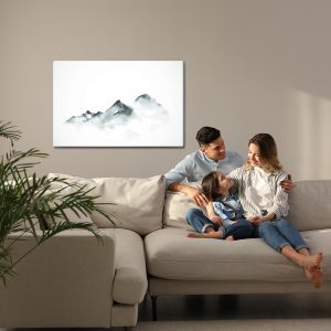 Peinture sur toile Montagnes Peintes À L'aquarelle – Image 7