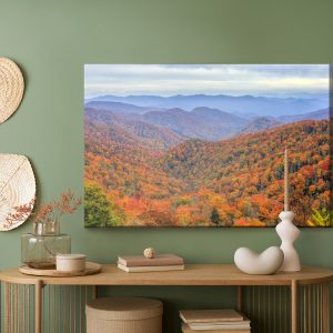 Peinture sur toile Forêt D'automne Dans Les Montagnes – Image 5