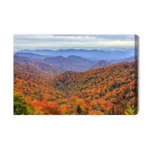 Peinture sur toile Forêt D'automne Dans Les Montagnes – Image 2