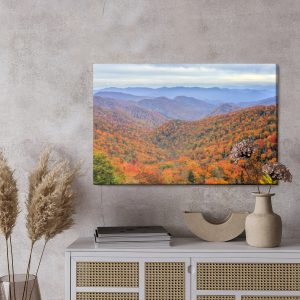 Peinture sur toile Forêt D'automne Dans Les Montagnes – Image 3