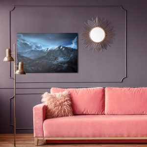 Peinture sur toile Paysage De Montagne Pittoresque La Nuit – Image 4