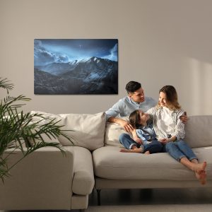 Peinture sur toile Paysage De Montagne Pittoresque La Nuit – Image 7