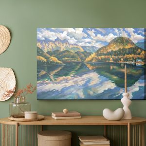 Peinture sur toile Paysage De Montagne Artistique – Image 5
