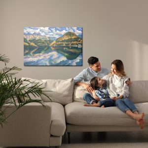 Peinture sur toile Paysage De Montagne Artistique – Image 7