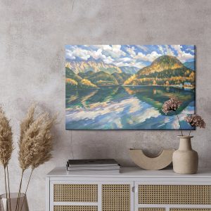 Peinture sur toile Paysage De Montagne Artistique – Image 3
