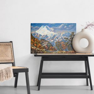 Peinture sur toile Paysage De Montagne D'automne Peint – Image 6