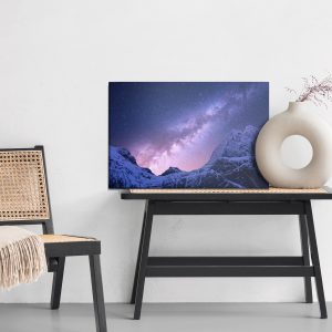 Peinture sur toile Voie Lactée Au-Dessus Des Montagnes Enneigées – Image 6