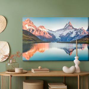 Peinture sur toile Lac Dans Les Alpes Suisses – Image 5