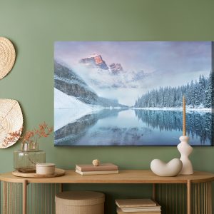 Peinture sur toile Paysage De Montagne D'hiver 3D – Image 5