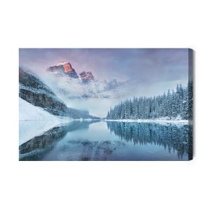 Peinture sur toile Paysage De Montagne D'hiver 3D – Image 2