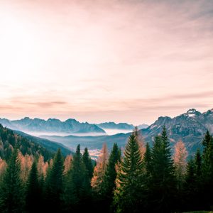 Peinture sur toile Paysage Avec Les Alpes Italiennes – Image 1