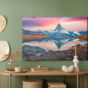 Peinture sur toile Matin Dans Les Alpes Suisses – Image 5