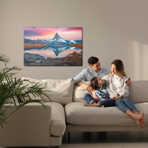 Peinture sur toile Matin Dans Les Alpes Suisses – Image 7