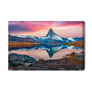 Peinture sur toile Matin Dans Les Alpes Suisses – Image 2