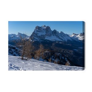 Peinture sur toile Paysage De Montagne 3D D'hiver – Image 2