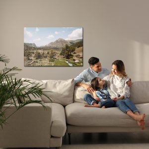 Peinture sur toile Beau Paysage De Montagne 3D – Image 7