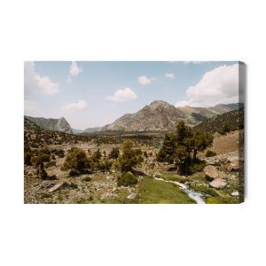 Peinture sur toile Beau Paysage De Montagne 3D – Image 2