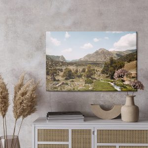 Peinture sur toile Beau Paysage De Montagne 3D – Image 3