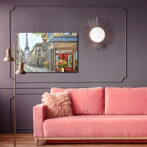 Peinture sur toile Les Rues De Paris Comme Une Bande Dessinée – Image 4