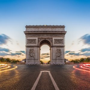 Peinture sur toile Arc De Triomphe Le Soir – Image 1