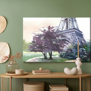 Peinture sur toile Tour Eiffel Peinte À L'aquarelle – Image 5