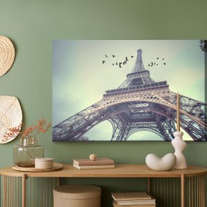 Peinture sur toile Vue De Dessous De La Tour Eiffel – Image 5