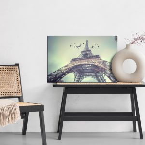 Peinture sur toile Vue De Dessous De La Tour Eiffel – Image 6