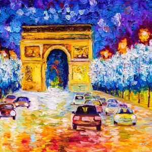 Peinture sur toile Arc De Triomphe Tel Que Peint – Image 1