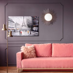 Peinture sur toile Les Gens Admirant La Tour Eiffel – Image 4
