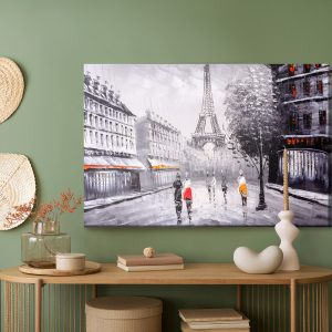 Peinture sur toile Les Gens Admirant La Tour Eiffel – Image 5