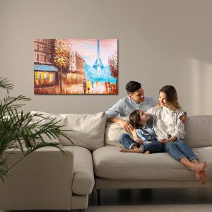 Peinture sur toile Une Vue Abstraite De Paris – Image 7