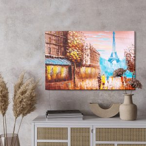 Peinture sur toile Une Vue Abstraite De Paris – Image 3