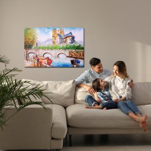 Peinture sur toile Seine À Paris – Image 7