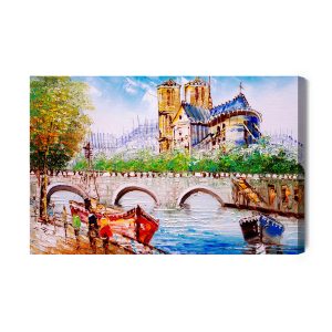 Peinture sur toile Seine À Paris – Image 2