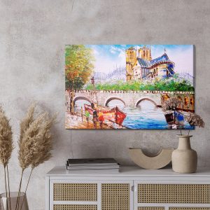 Peinture sur toile Seine À Paris – Image 3