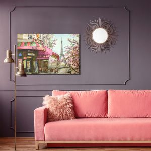 Peinture sur toile Café De Paris Comme Dessiné – Image 4