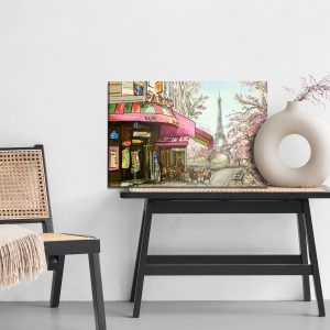 Peinture sur toile Café De Paris Comme Dessiné – Image 6
