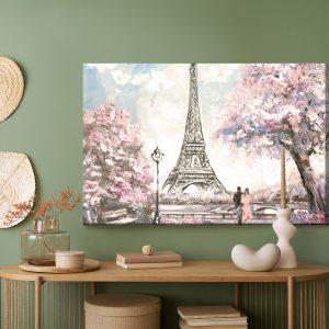 Peinture sur toile Photo Romantique De Paris – Image 5