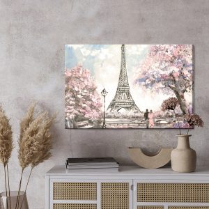 Peinture sur toile Photo Romantique De Paris – Image 3