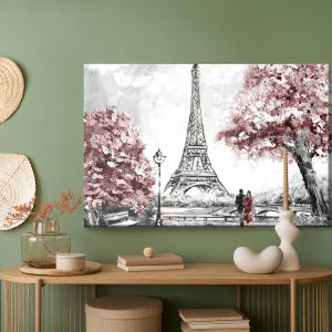 Peinture sur toile Vue Romantique À Paris – Image 5
