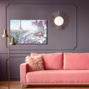 Peinture sur toile Vue Sur La Tour Eiffel – Image 4