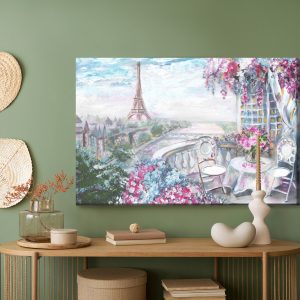 Peinture sur toile Vue Sur La Tour Eiffel – Image 5
