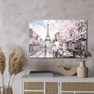 Peinture sur toile Poussettes Dans Les Rues De Paris – Image 3