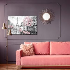 Peinture sur toile En Amour Dans Les Rues De Paris – Image 4
